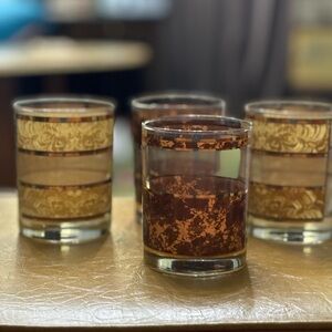 Mid-century modern whiskey glasses